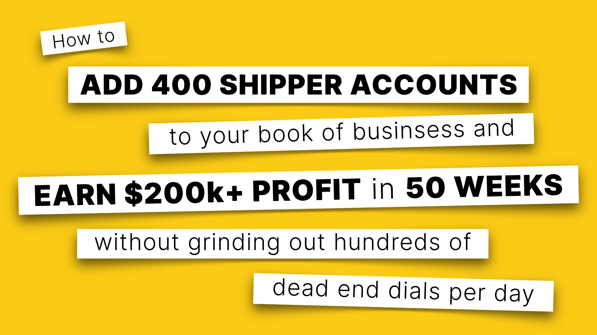 Shipper Direct Freight Leads National Register Of Ftl Ltl Shippers